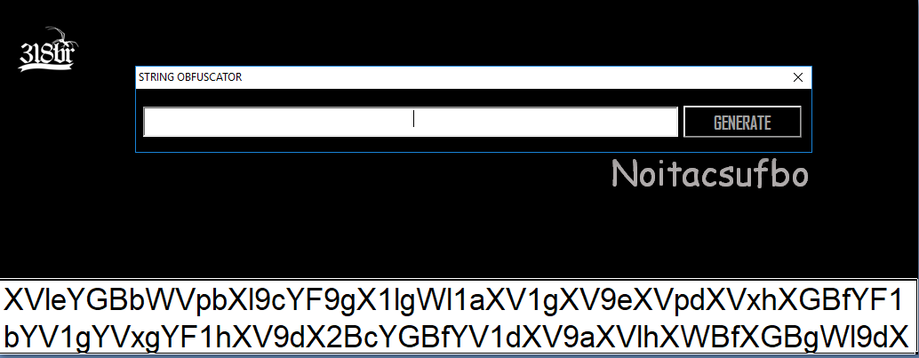 Screenshot of dialog box showing input field and 'Encrypt' button in Microsoft Excel