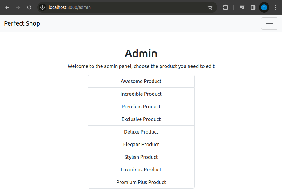 Admin panel overview