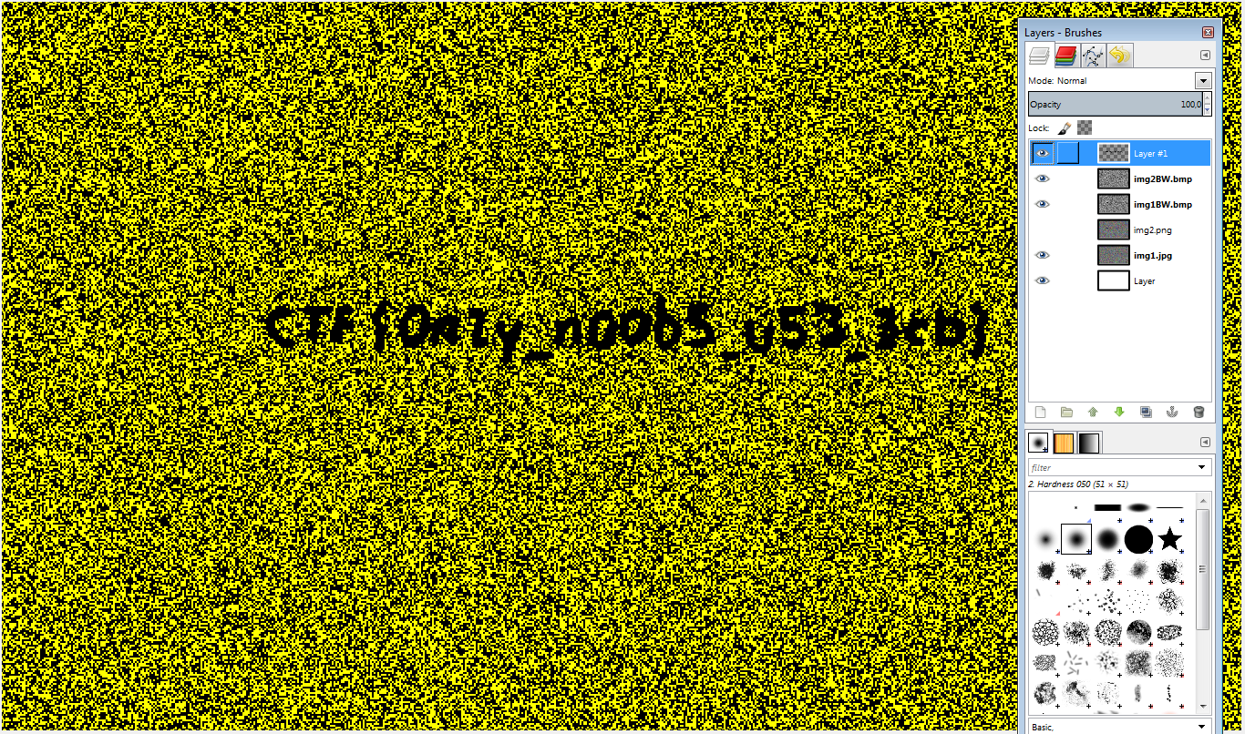 Overlayed and edited image revealing handwritten flag