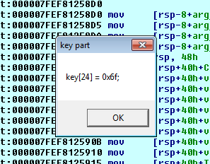Image of a single character of the flag for challenge 6 of the CTF Flareon 4